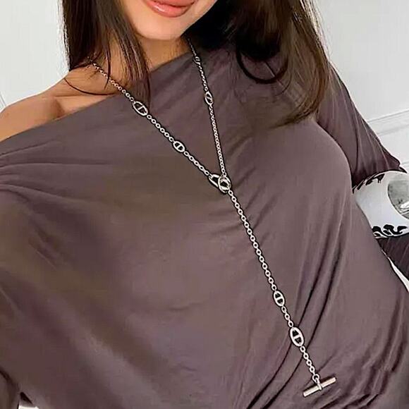 Multilayer Luxury Silver Necklace - Picture 2 of 11